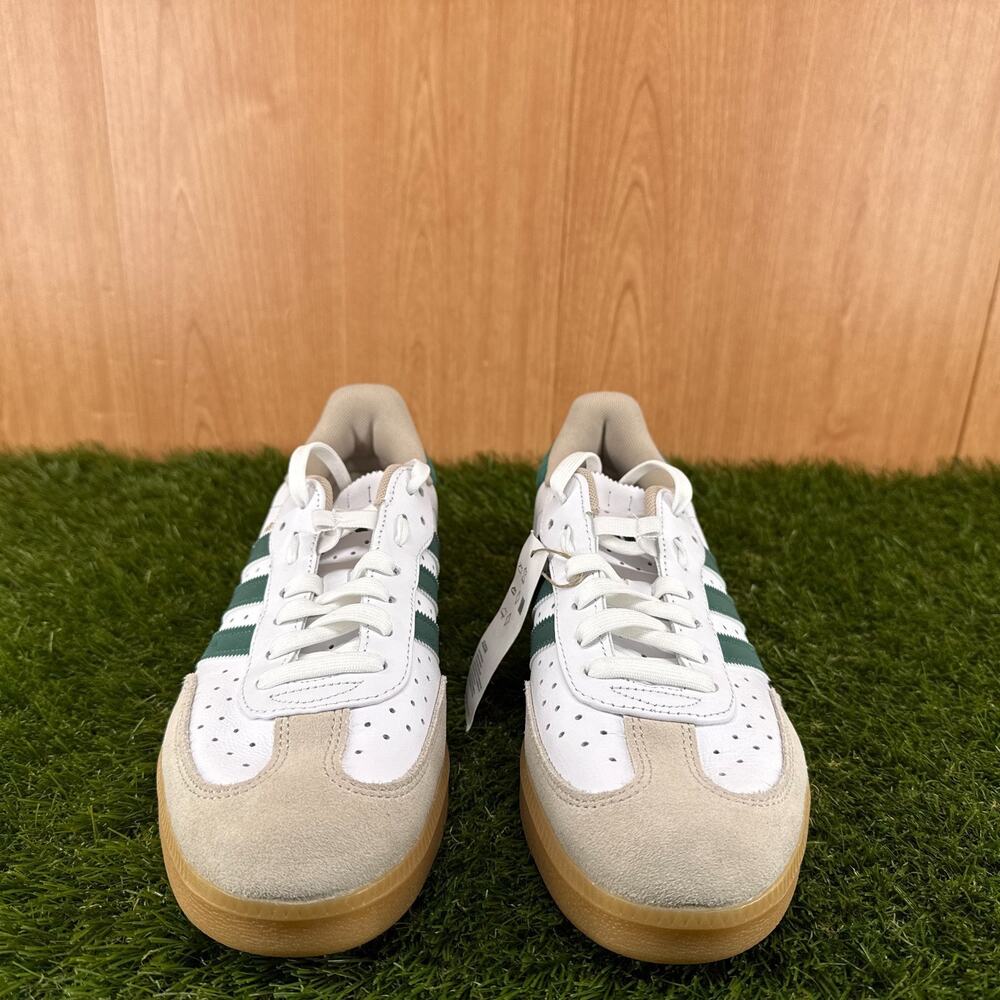 adidas Velosamba Leather Cloud White Green Cycling Shoes JQ2324 Men's Size 9.5 - Picture 4 of 7